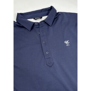 Zero Restriction Men's L Tour Series Navy Polyester Short Sleeve Polo‎